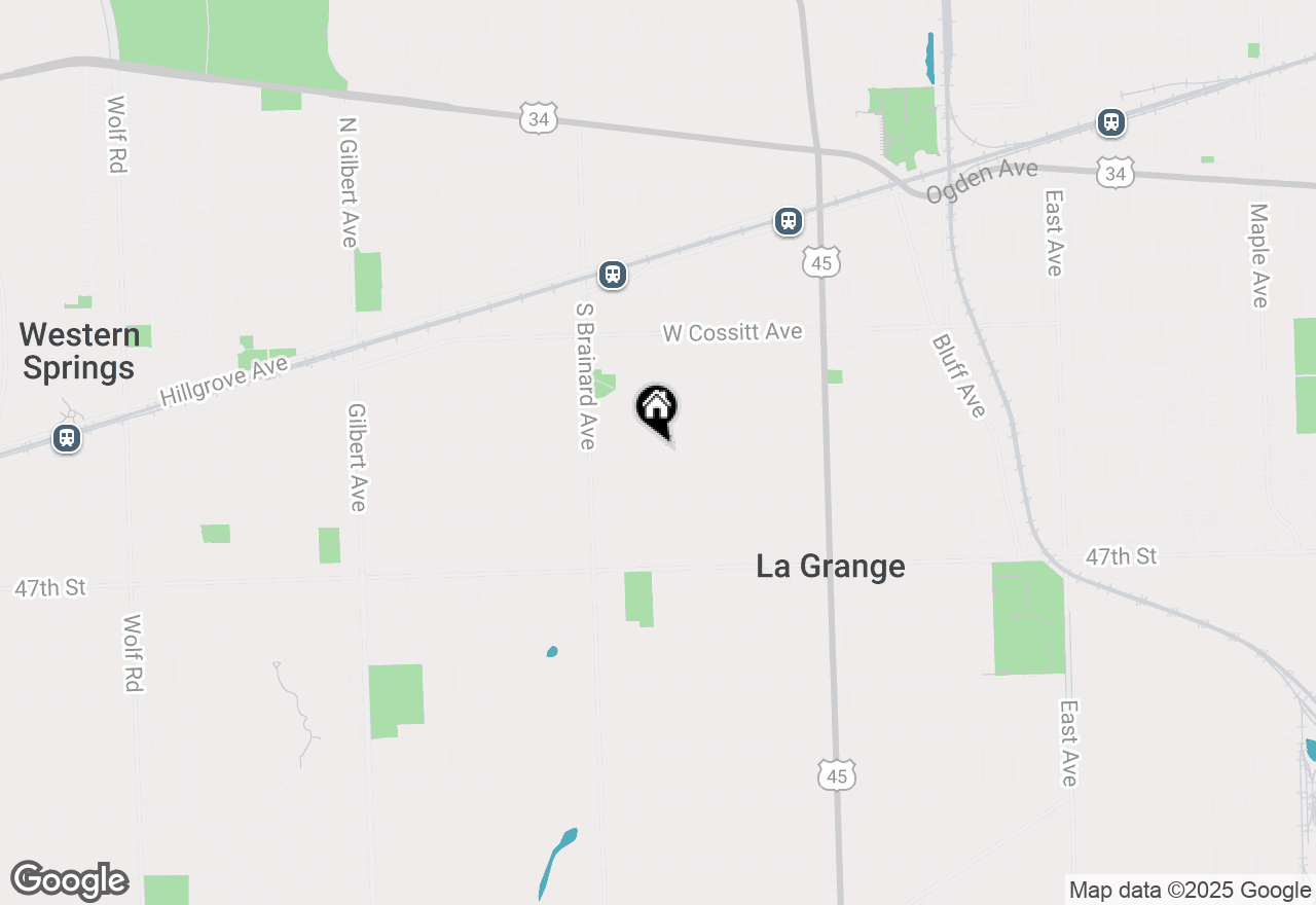 Map of 301 S Waiola Avenue, La Grange, IL 60525