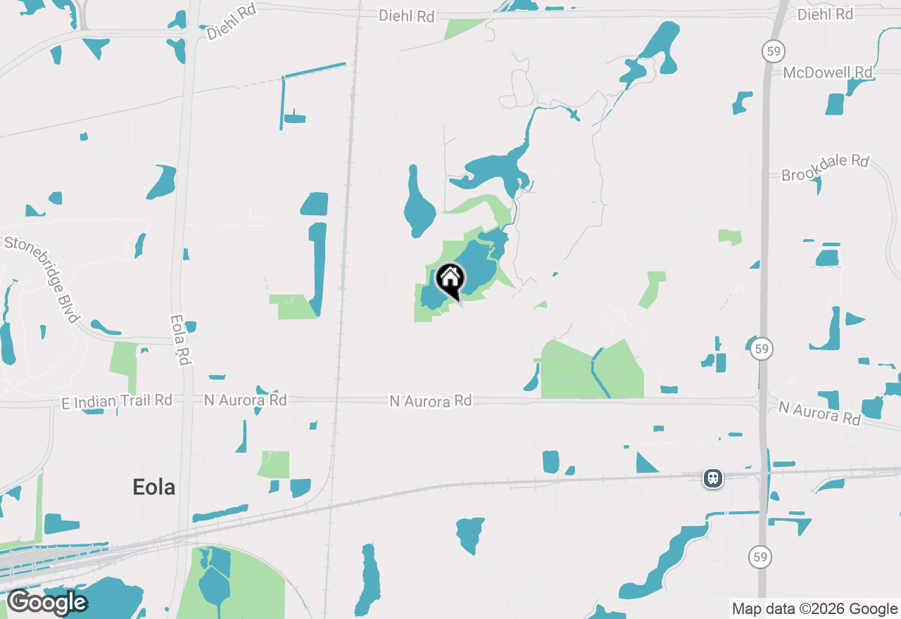 Map of 2545 Oneida Lane #2545, Naperville, IL 60563