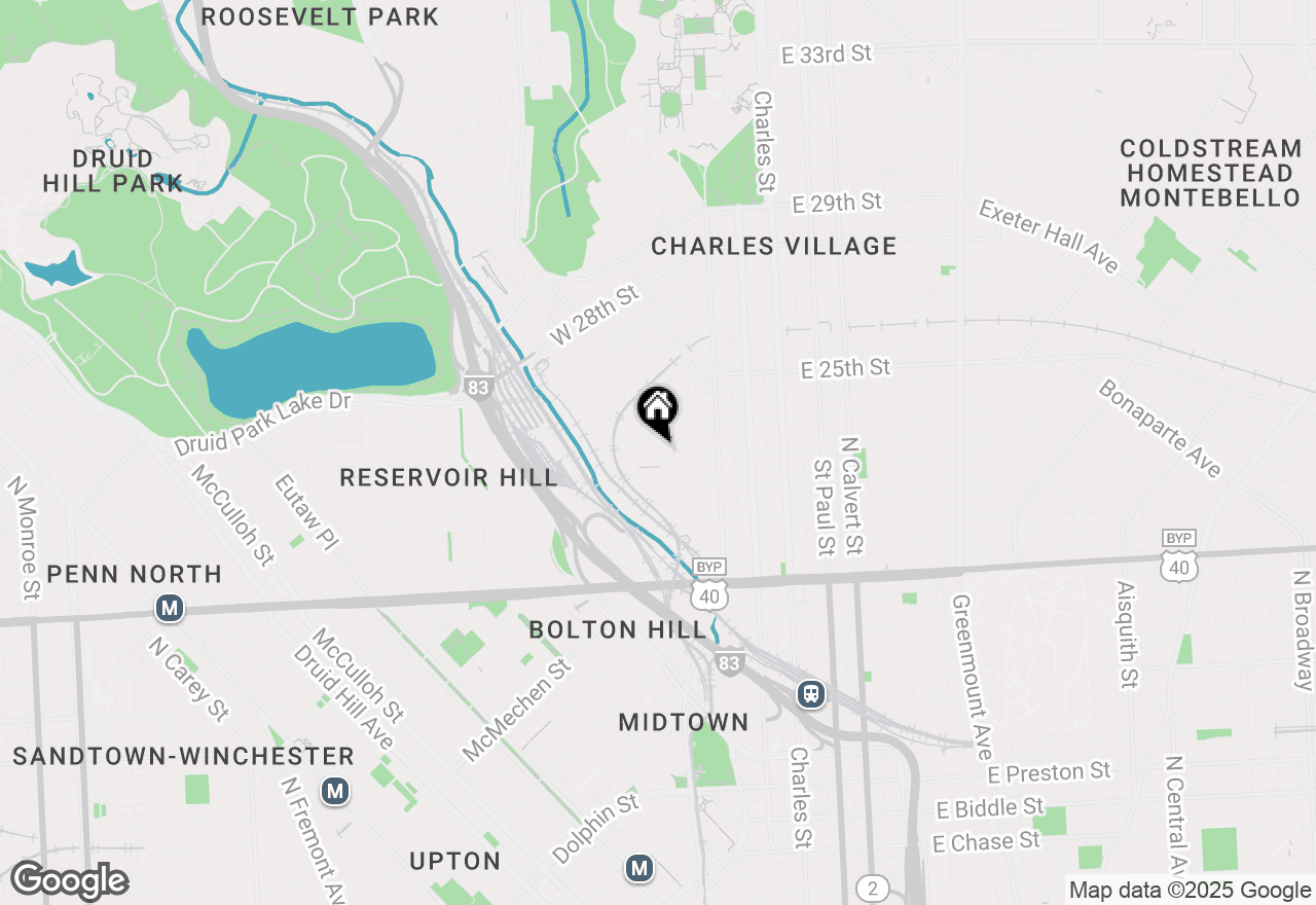 Map of 400 W 23rd Street, Baltimore, MD 21211