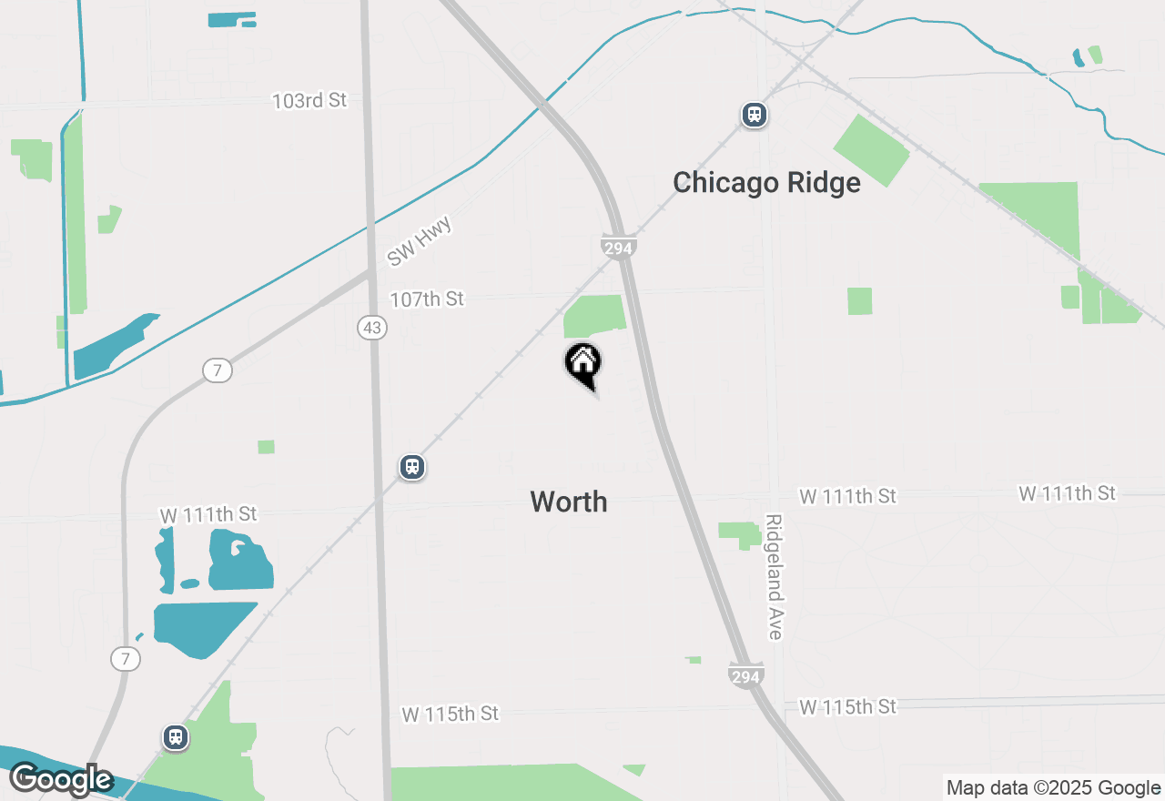 Map of 10900 S Rutherford Avenue, Worth, IL 60482