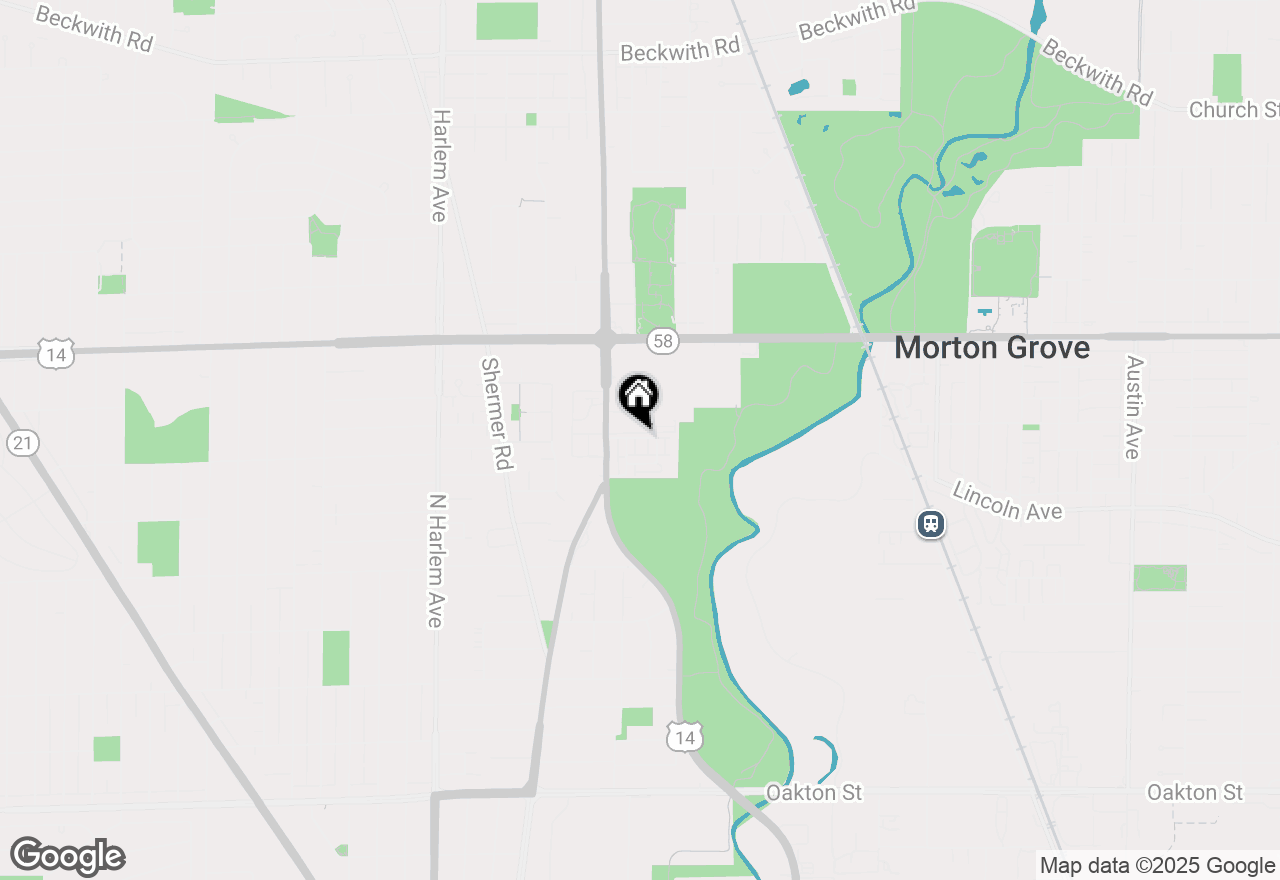 Map of 6812 Meadow Lane, Morton Grove, IL 60053