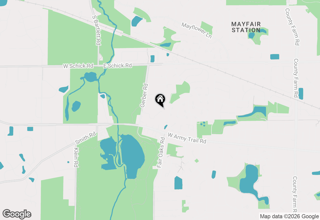 Map of 264 Norway Court, Bartlett, IL 60103