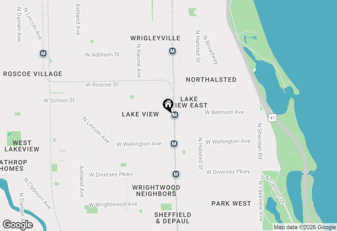 Map of 3150 N Sheffield Avenue #403, Chicago, IL 60657