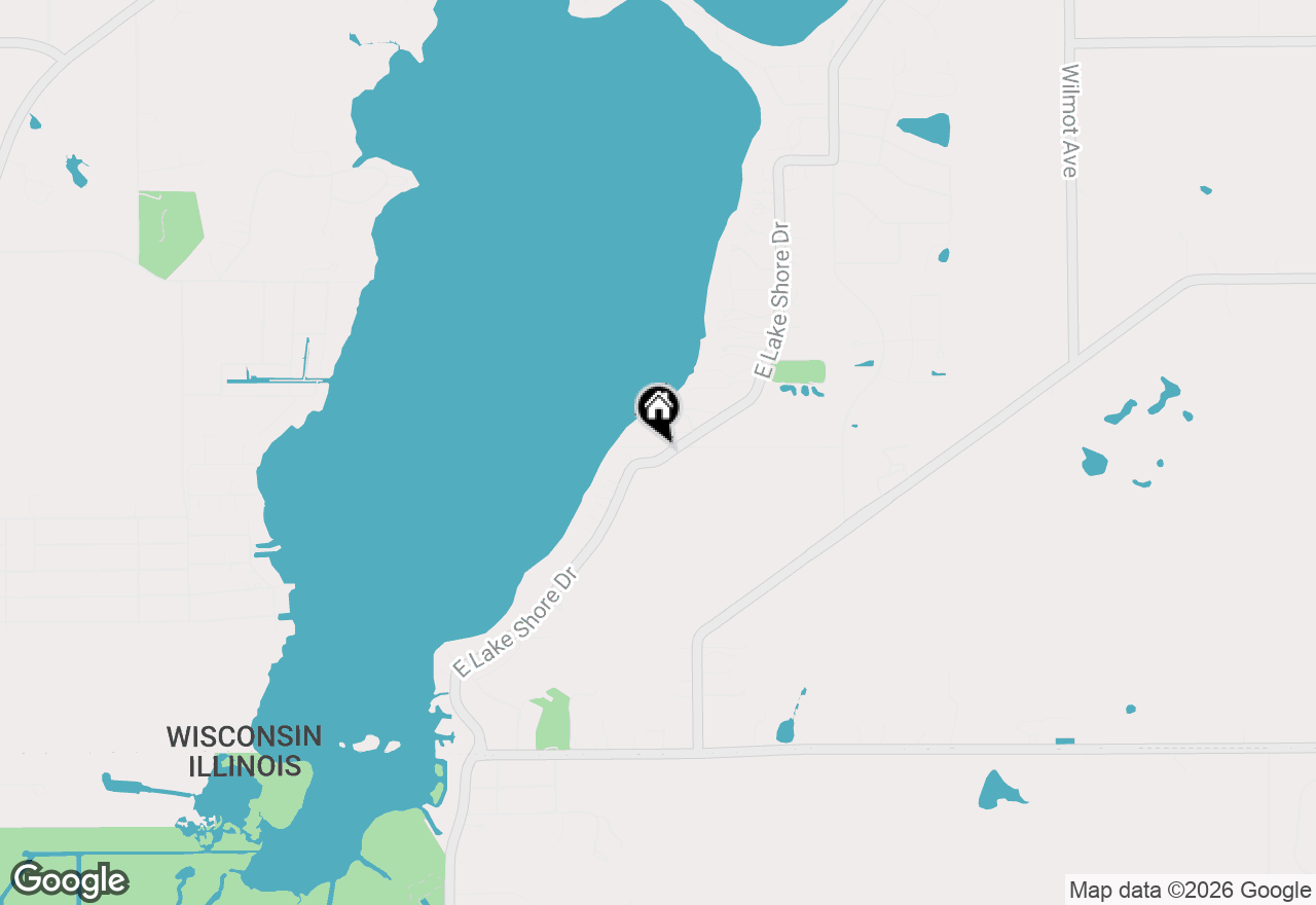 Map of 2505 E Lake Shore Dr, Twin Lakes, WI 53181