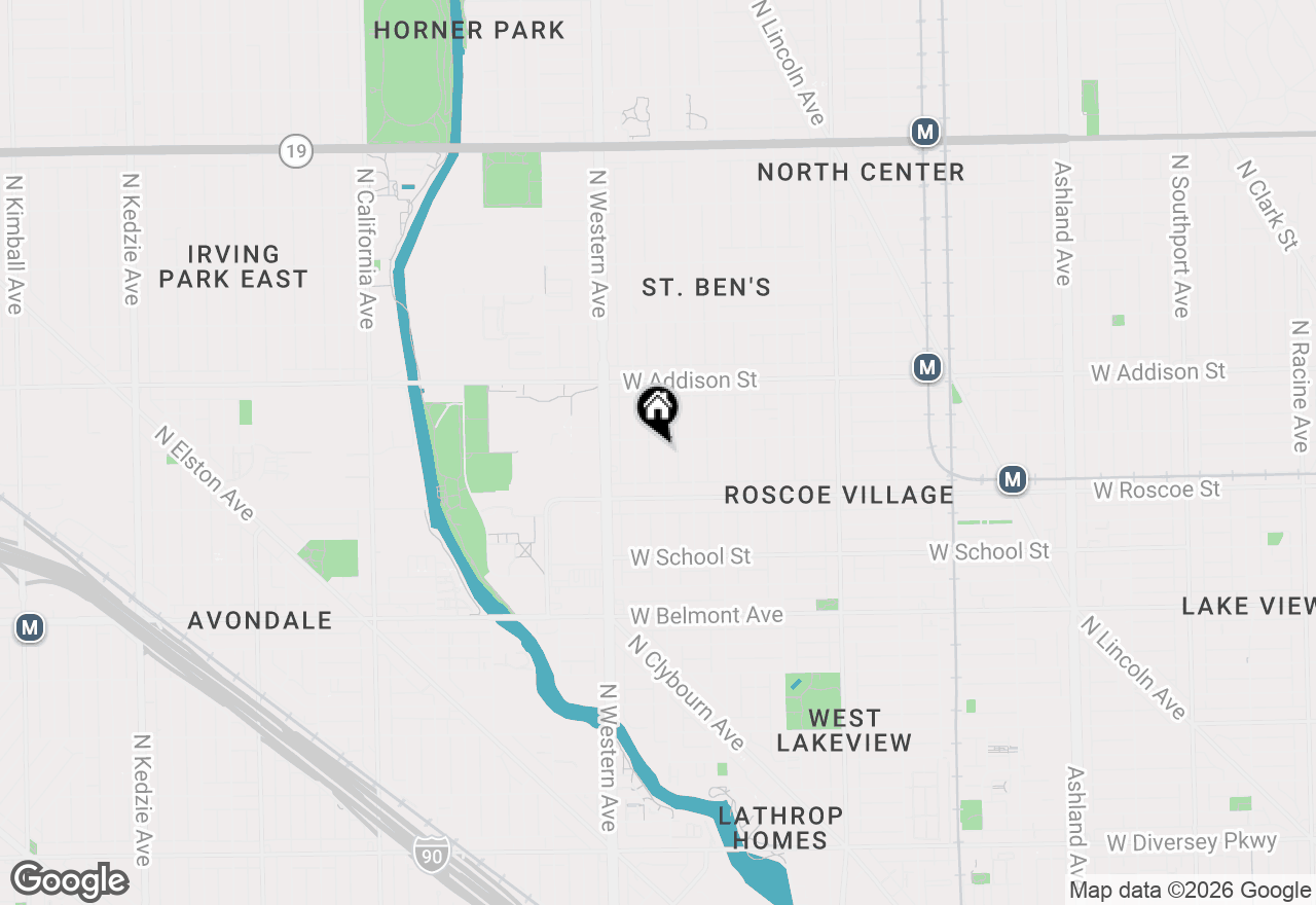 Map of 3446 N Oakley Avenue, Chicago, IL 60618