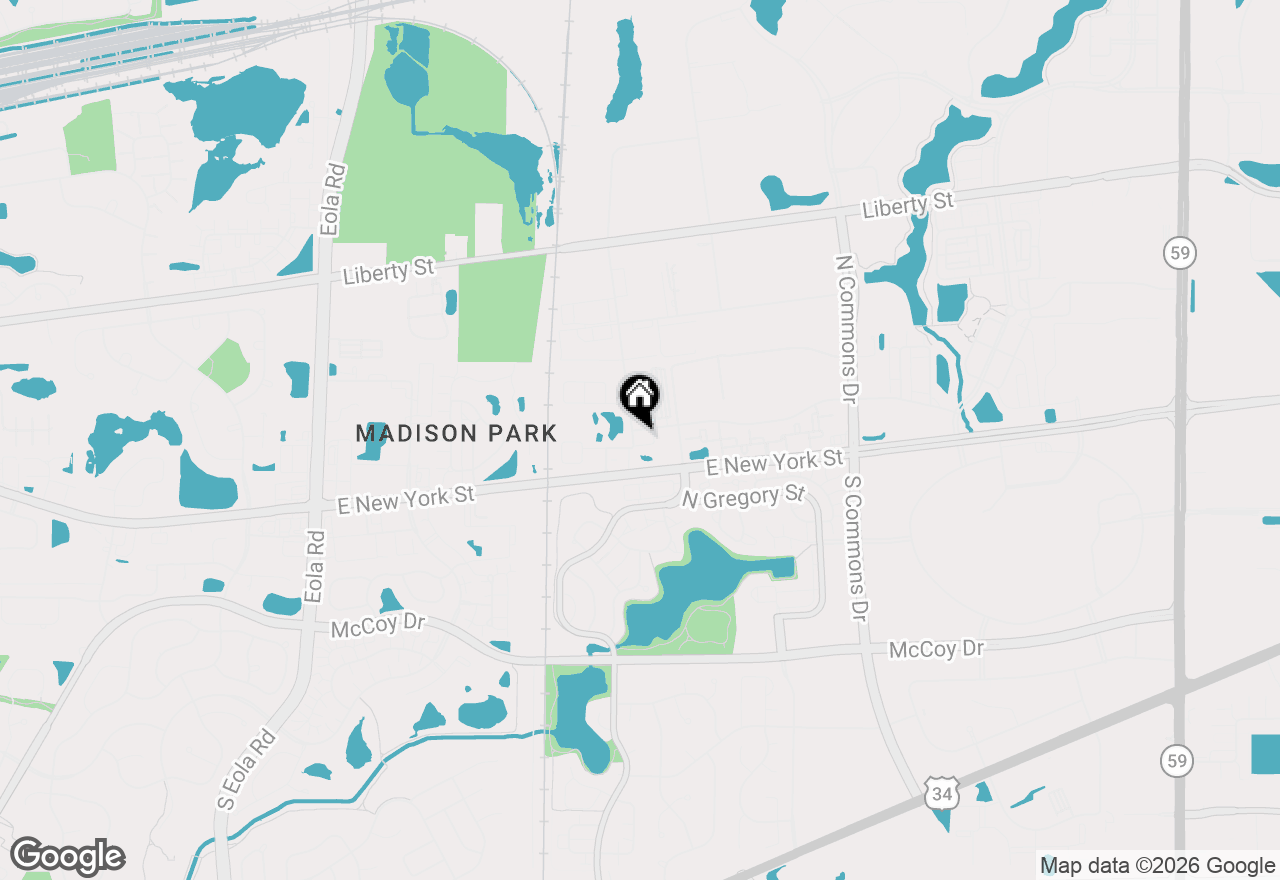 Map of 3563 Gabrielle Lane, Aurora, IL 60504
