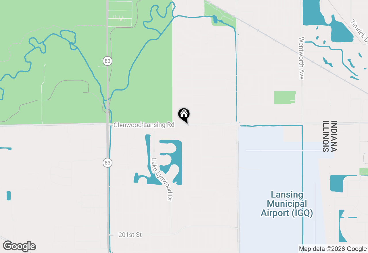Map of 2869 Glenwood Lansing Road, Lynwood, IL 60411