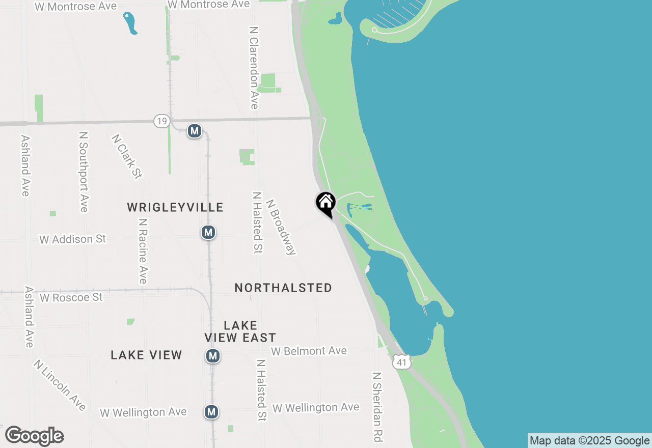 Map of 3550 N Lake Shore Drive #1923, Chicago, IL 60657