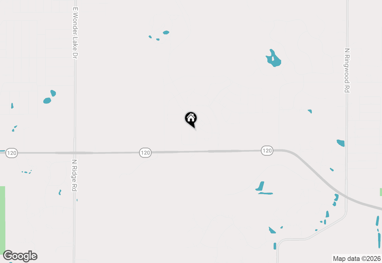 Map of 2016 Magnolia Lane, Wonder Lake, IL 60097