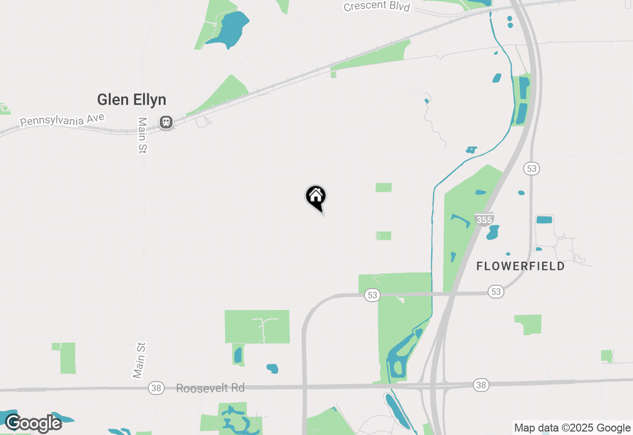 Map of 296 May Avenue, Glen Ellyn, IL 60137