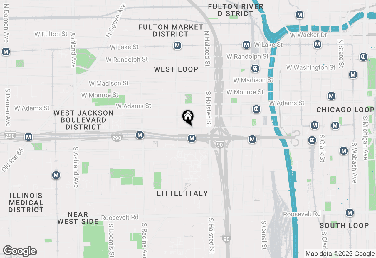 Map of 913 W Van Buren Street #4C, Chicago, IL 60607