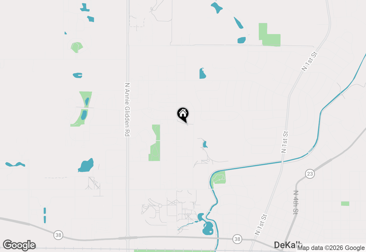 Map of 521 College Terrace, Dekalb, IL 60115