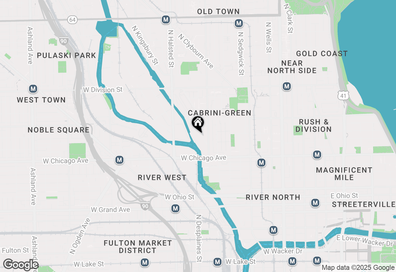Map of 900 N Kingsbury Street #701, Chicago, IL 60610