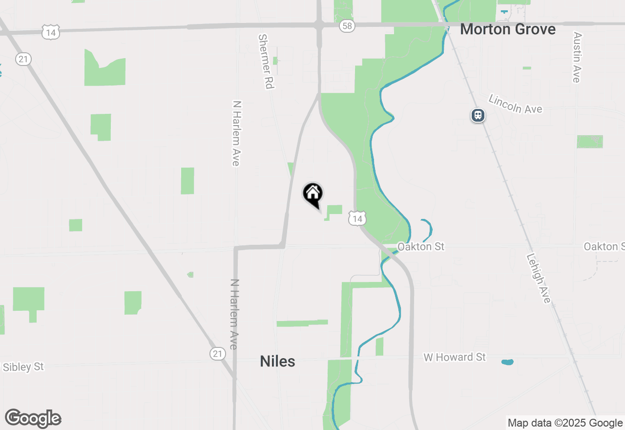 Map of 6928 W Seward Street, Niles, IL 60714