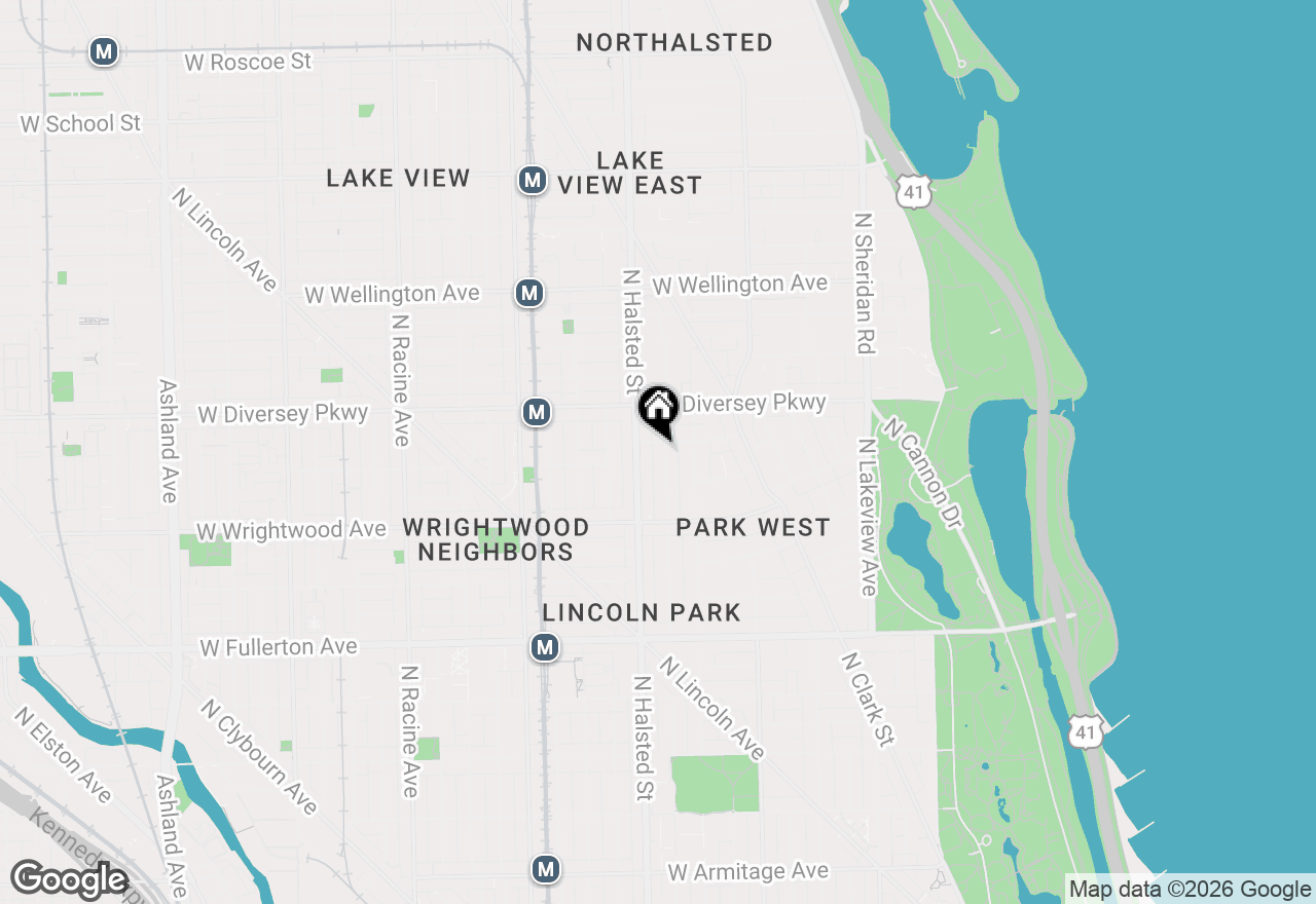 Map of 2674 N Burling Street, Chicago, IL 60614