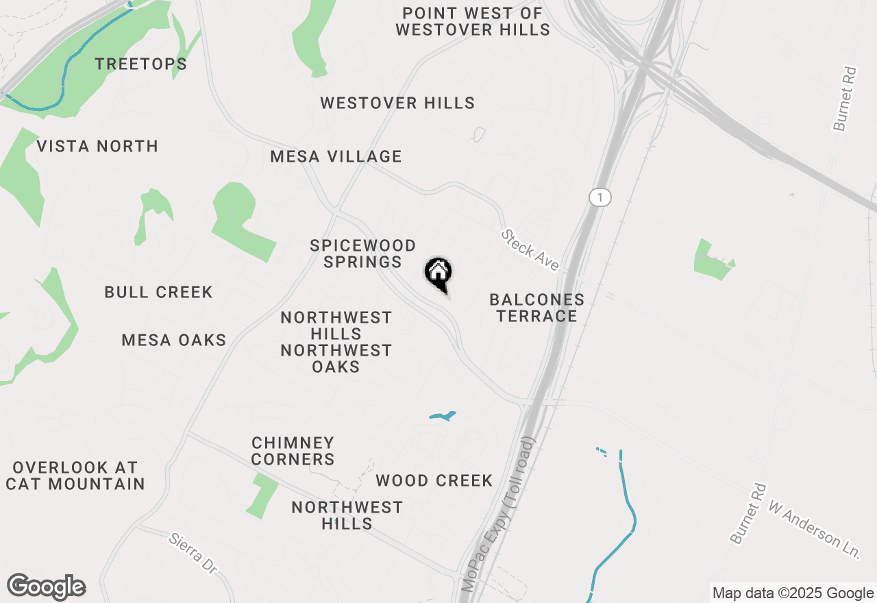 Map of 8000 Forest Mesa Dr #B, Austin, TX 78759