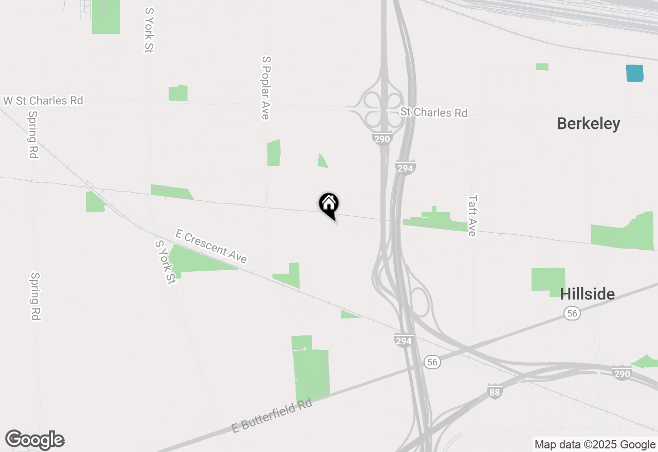 Map of 550 S Hillcrest Avenue, Elmhurst, IL 60126