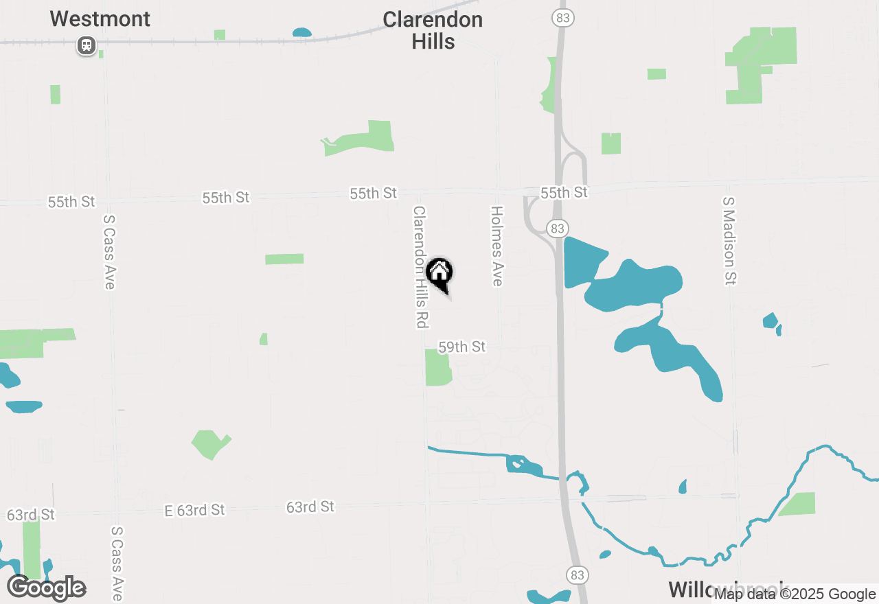 Map of 224 58th Street, Clarendon Hills, IL 60514