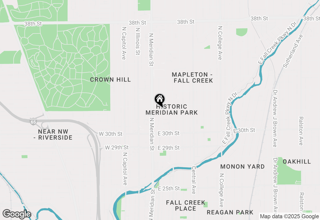 Map of 3148 N Pennsylvania Street, Indianapolis, IN 46205