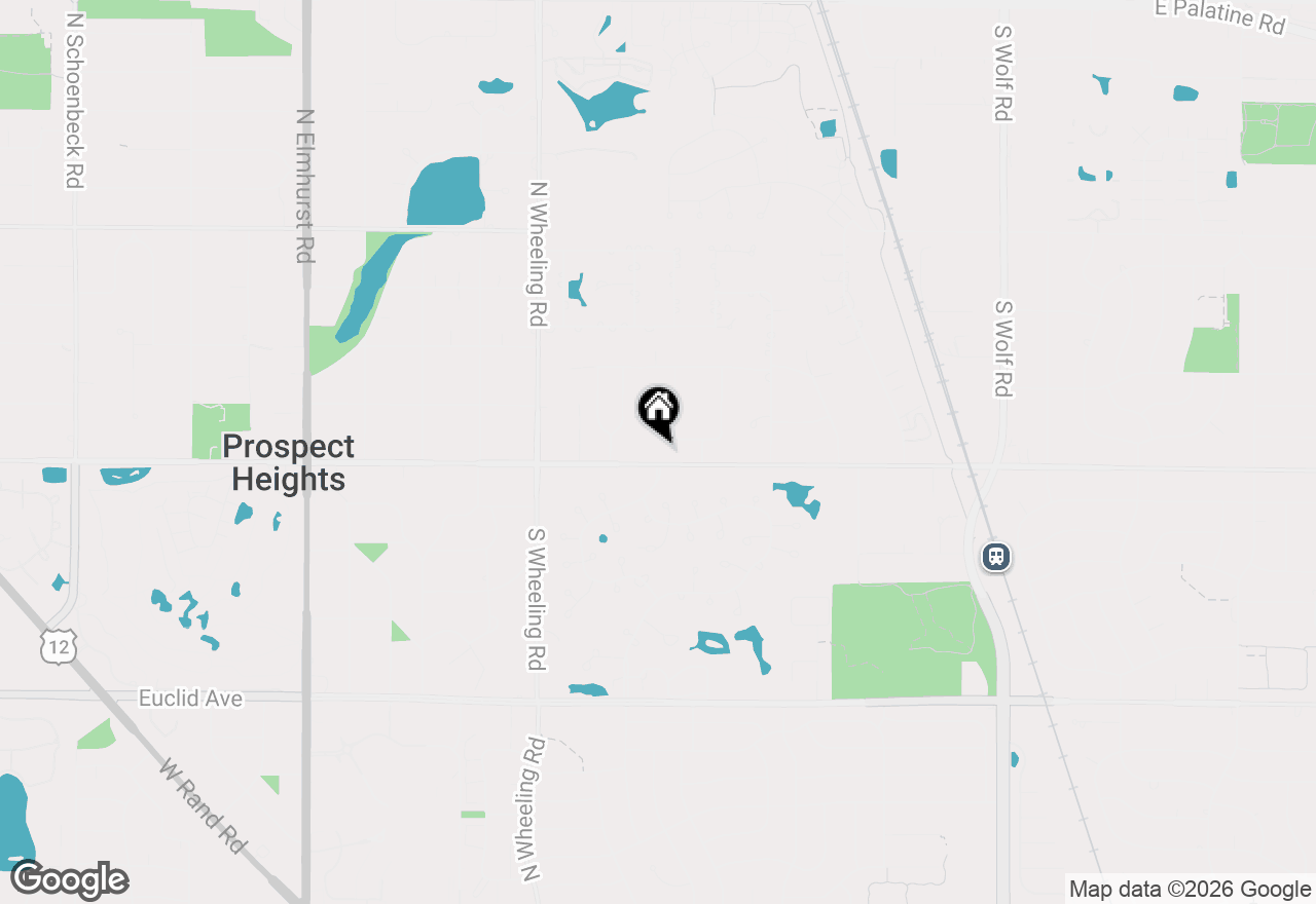 Map of 604 E Camp Mcdonald Road, Prospect Heights, IL 60070