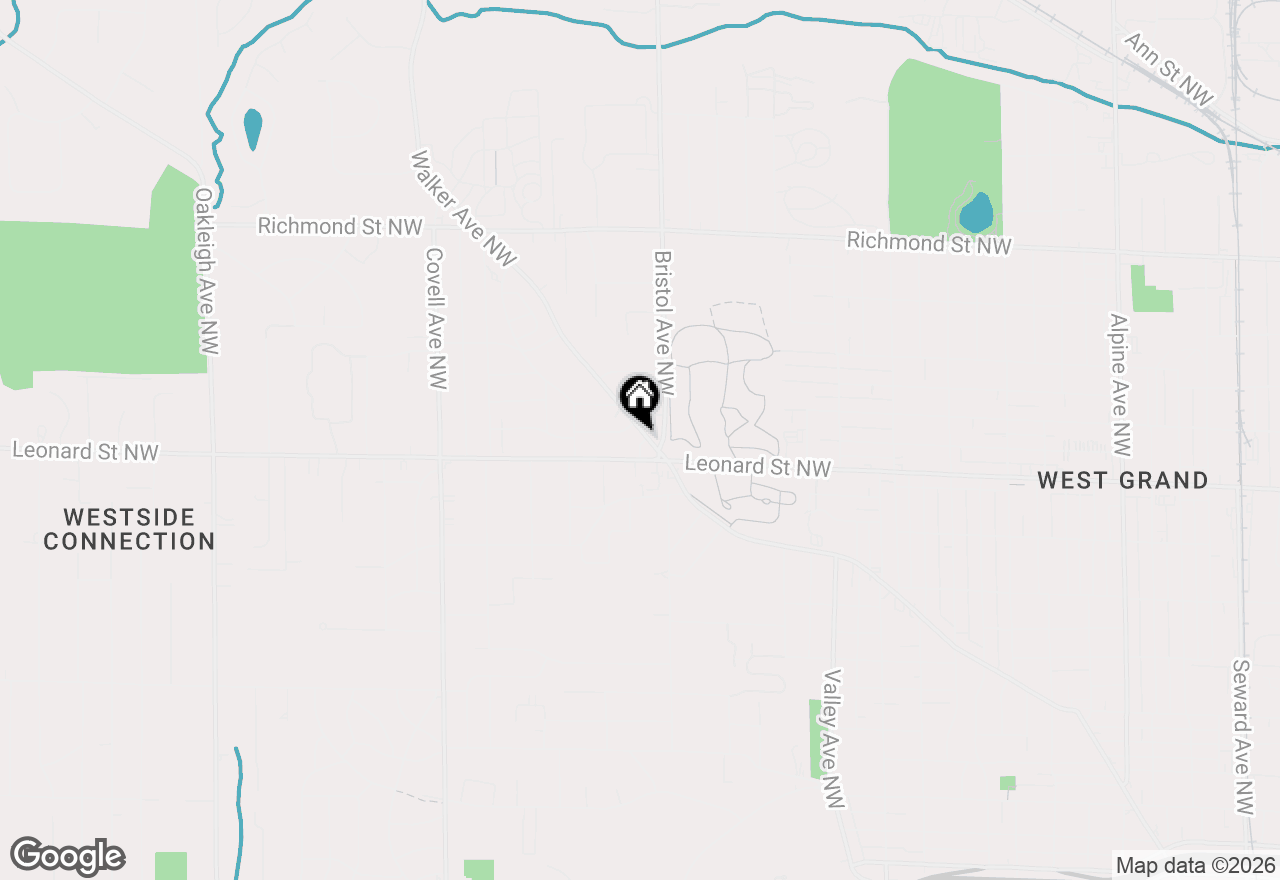 Map of 1608 Walker Avenue Nw, Grand Rapids, MI 49504