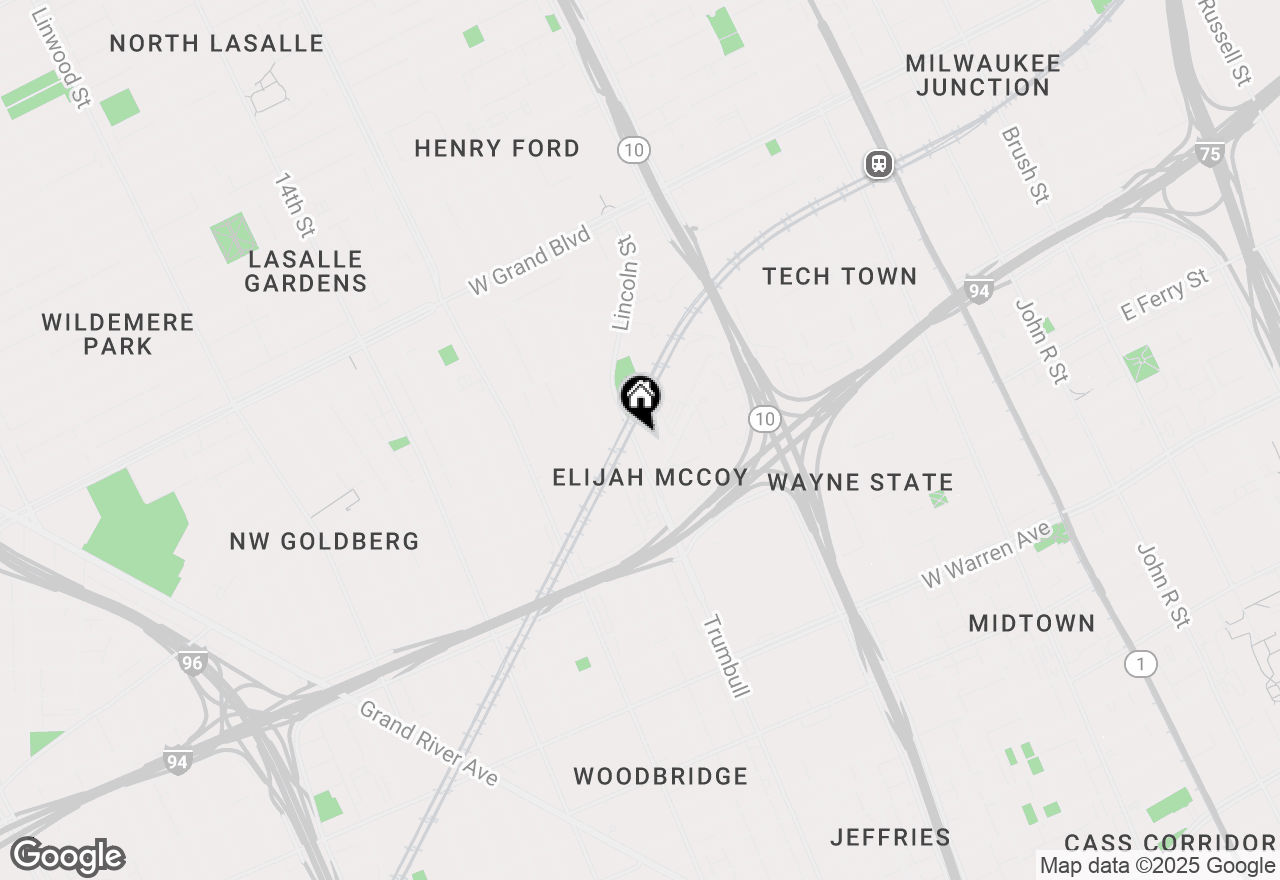 Map of 5766 Trumbull Street, Detroit, MI 48208