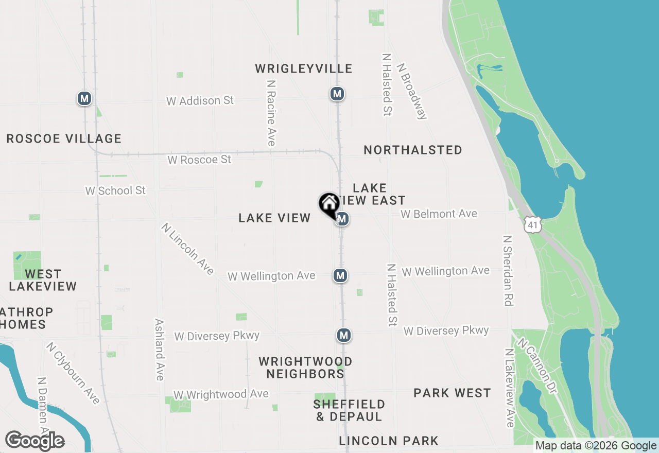 Map of 3140 N Sheffield Avenue #709, Chicago, IL 60657