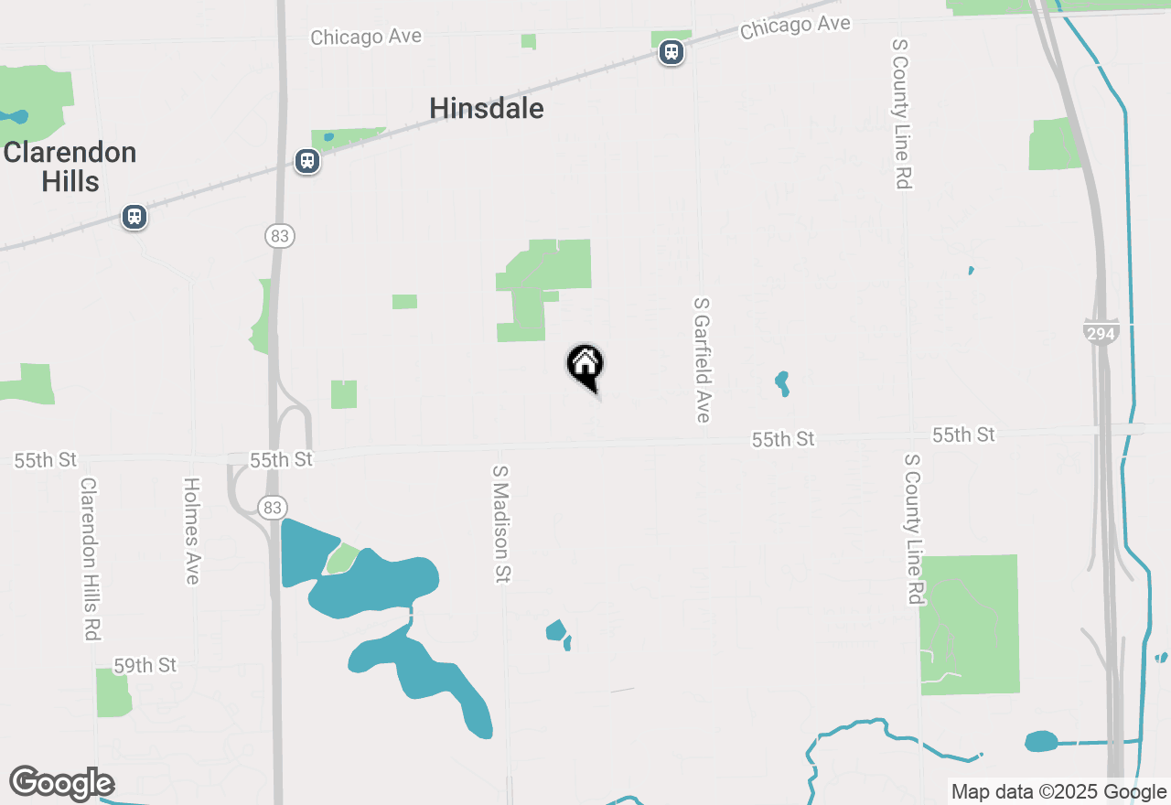 Map of 910 S Grant Street, Hinsdale, IL 60521