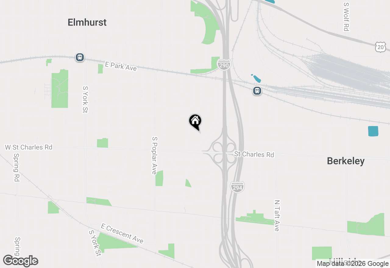 Map of 286 S Boyd Avenue, Elmhurst, IL 60126