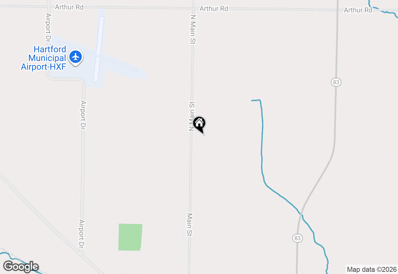 Map of 38 Copper Trails Rd, Hartford, WI 53027