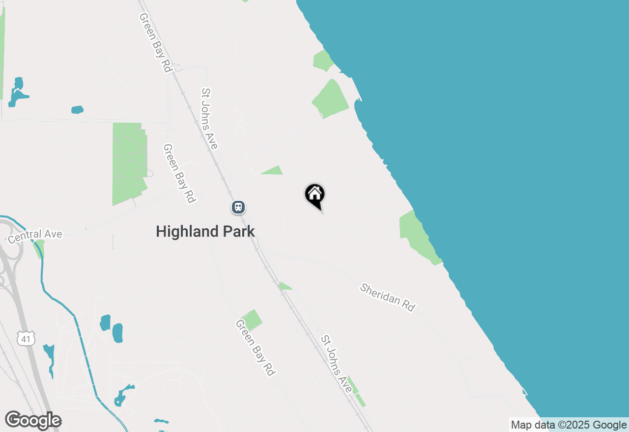 Map of 1649 Ravine Terrace, Highland Park, IL 60035