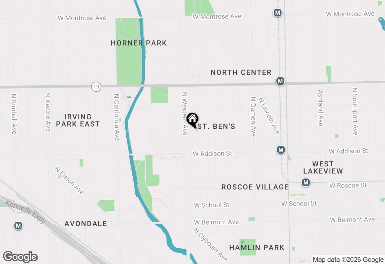 Map of 3714 N Claremont Avenue, Chicago, IL 60618