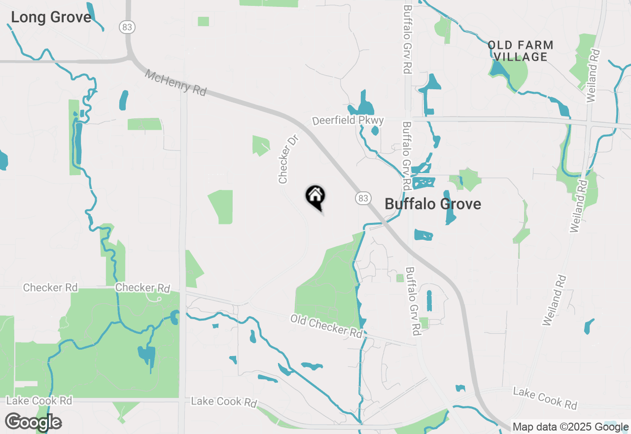 Map of 641 Silver Rock Lane, Buffalo Grove, IL 60089