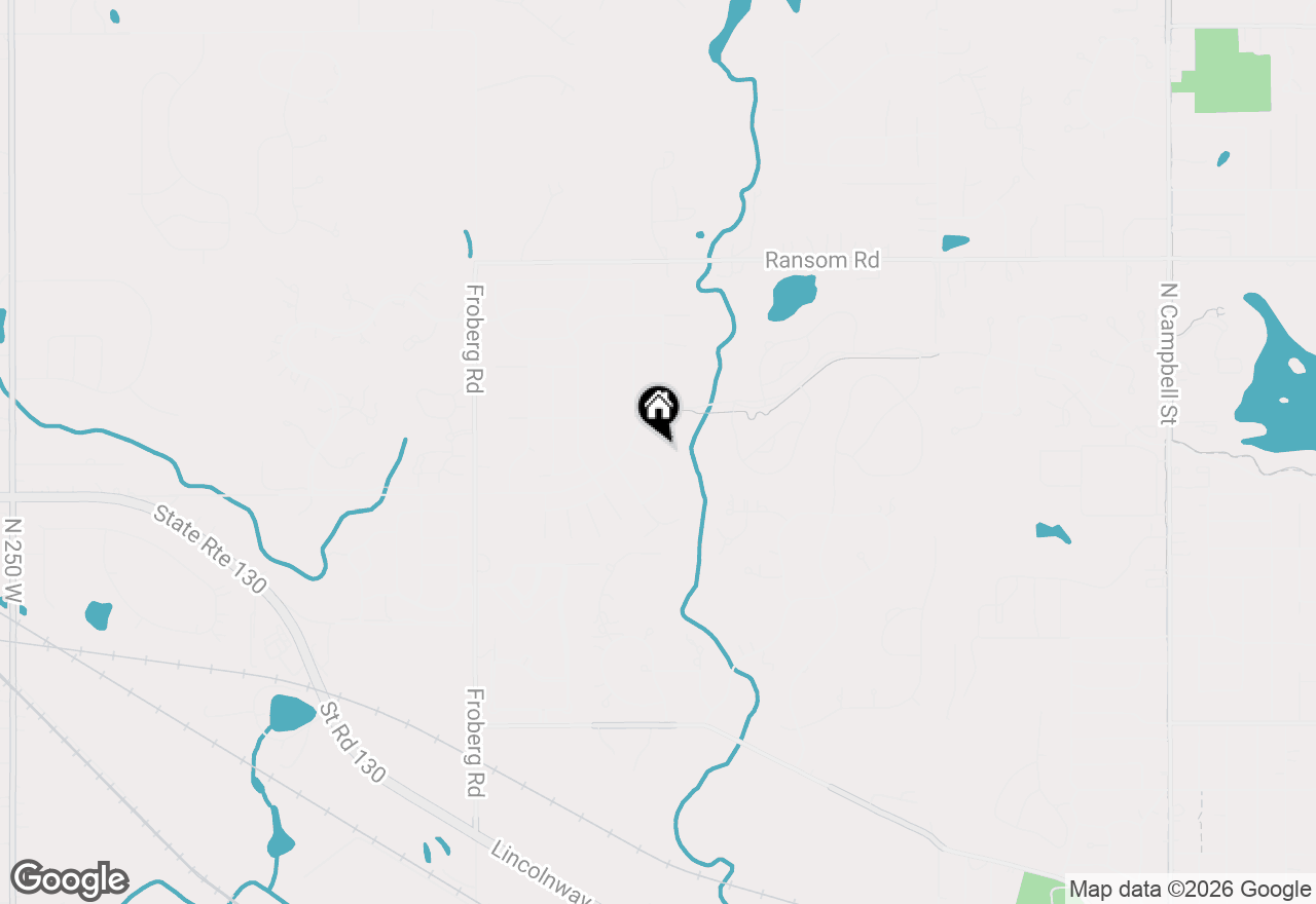 Map of 2804 Beauty Creek Run, Valparaiso, IN 46385