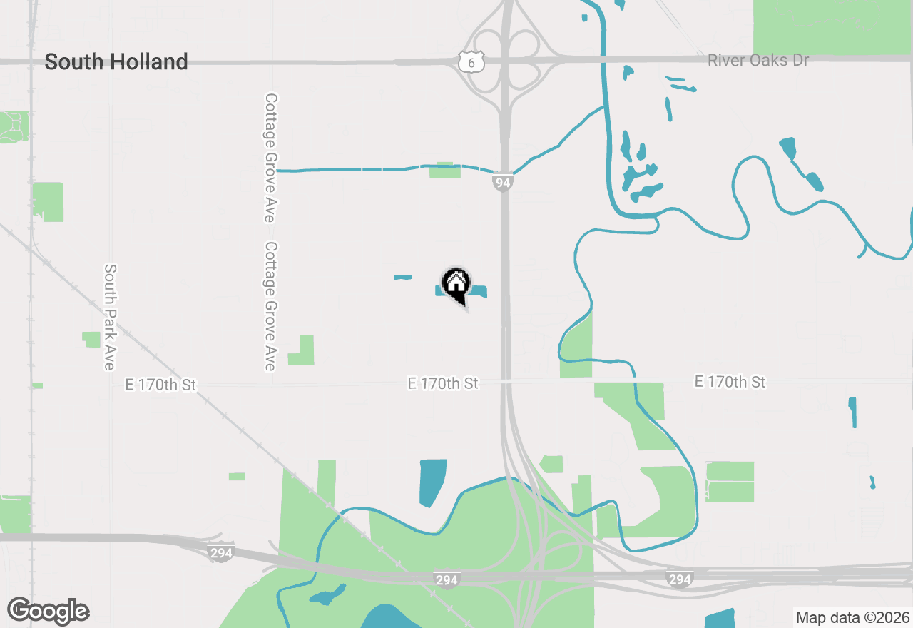 Map of 1241 E 168th Street, South Holland, IL 60473