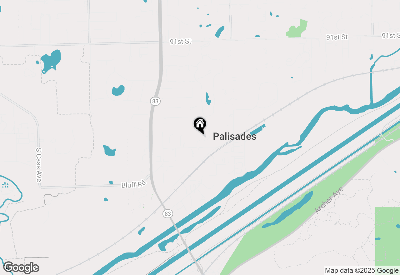 Map of (Address confidential), Burr Ridge, Illinois 60527