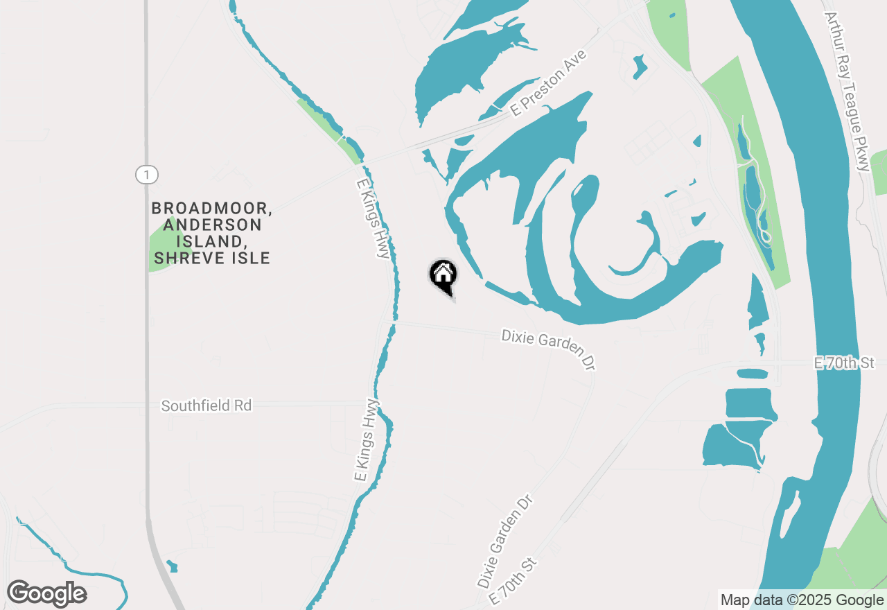 Map of 401 Locust Street, Shreveport, LA 71105