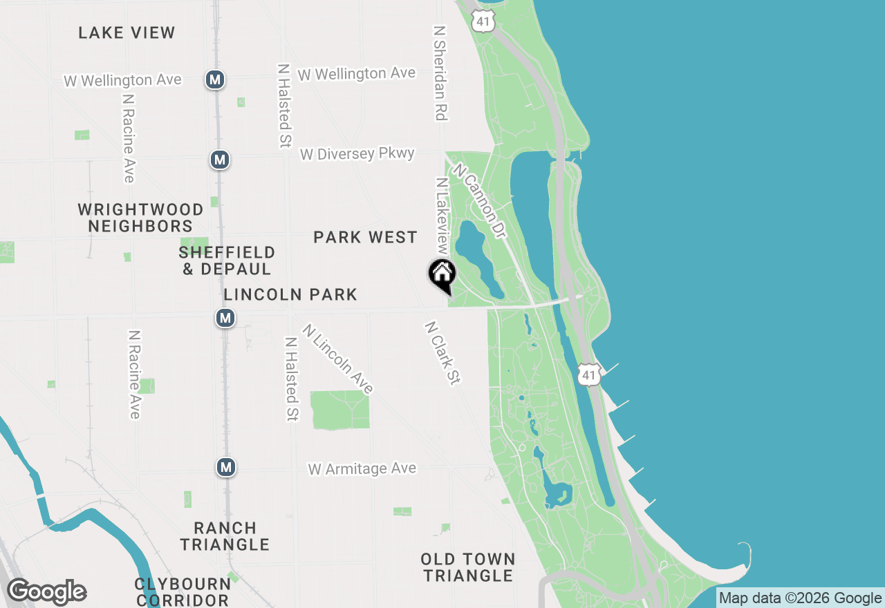 Map of 2400 N Lakeview Avenue #1116, Chicago, IL 60614