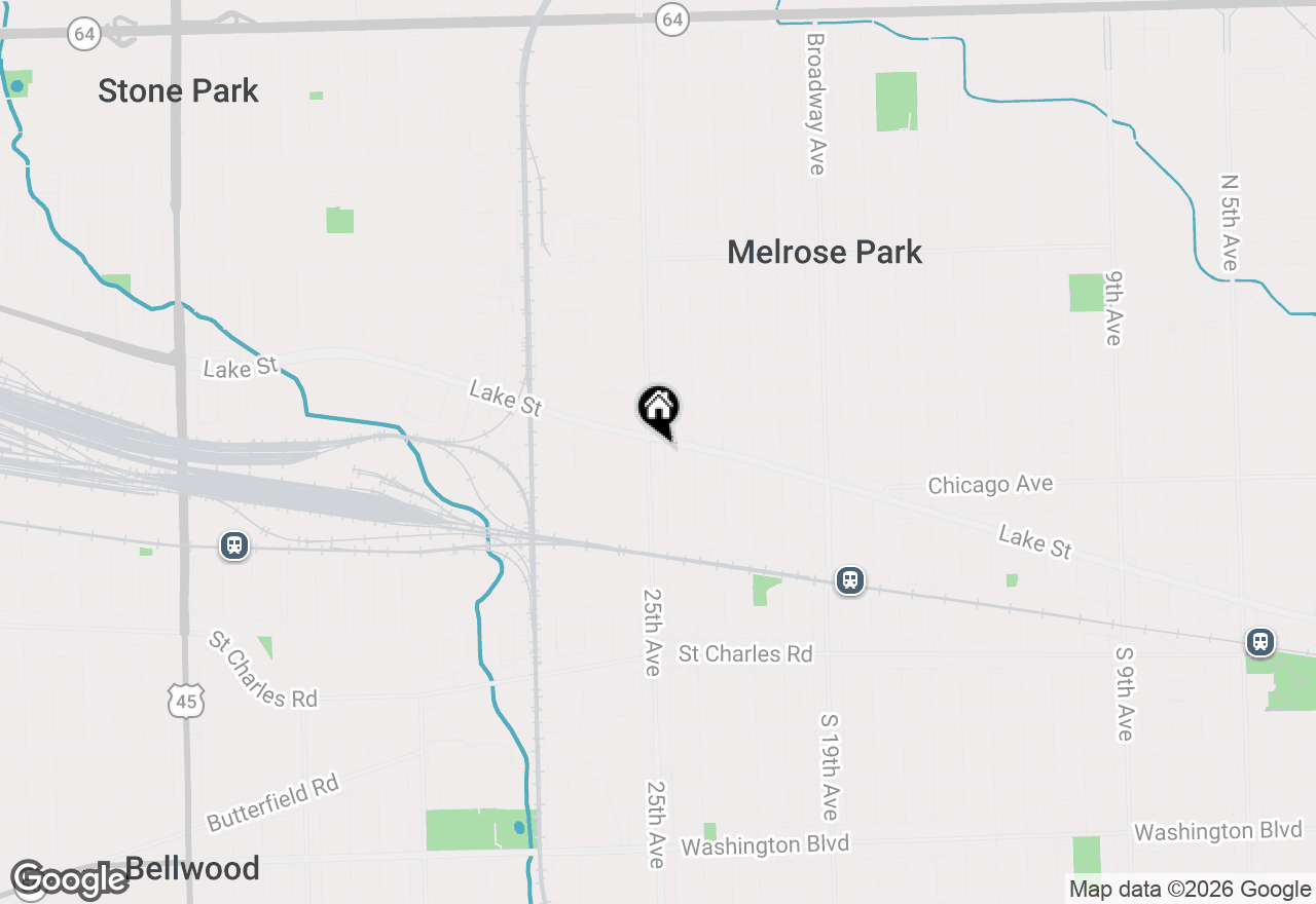 Map of 171 N 25th Avenue, Melrose Park, IL 60160