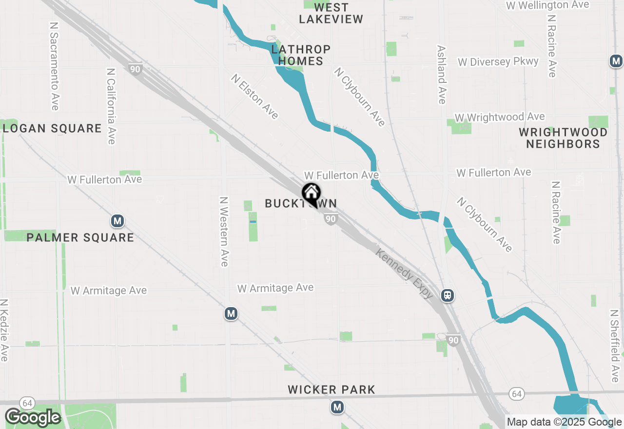 Map of 2237 N Hoyne Avenue #3S, Chicago, IL 60647