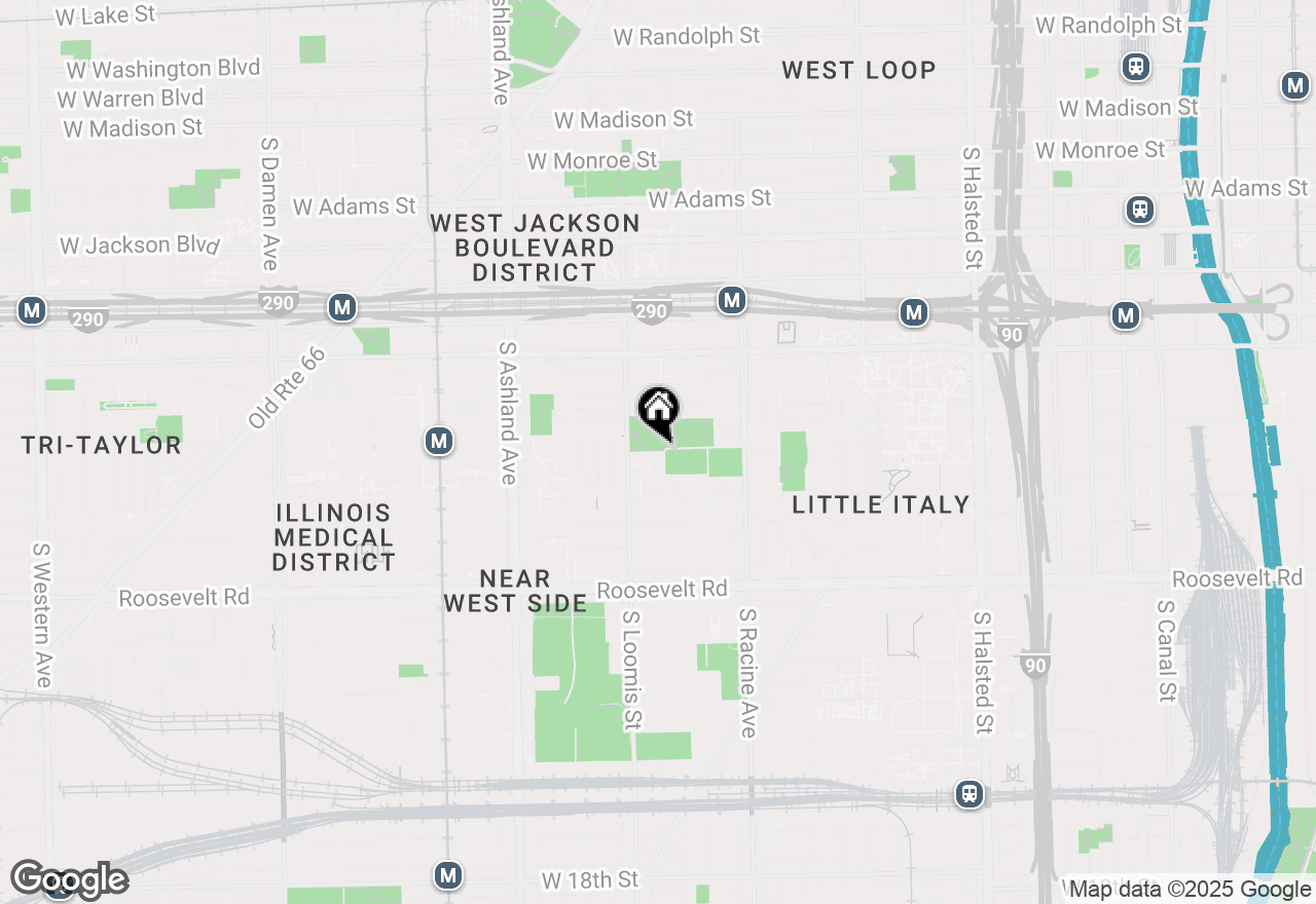 Map of 816 S Ada Street, Chicago, IL 60607