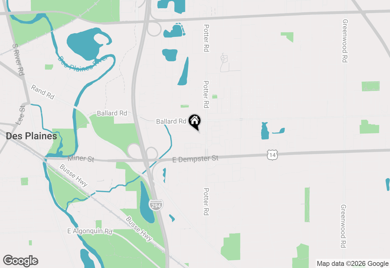 Map of 2521 Seminary Avenue, Des Plaines, IL 60016