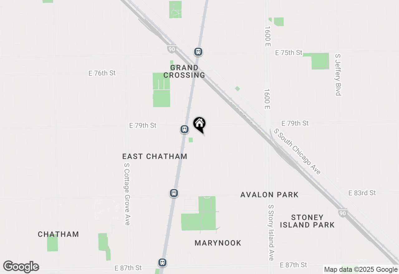 Map of 7941 S Woodlawn Avenue, Chicago, IL 60619