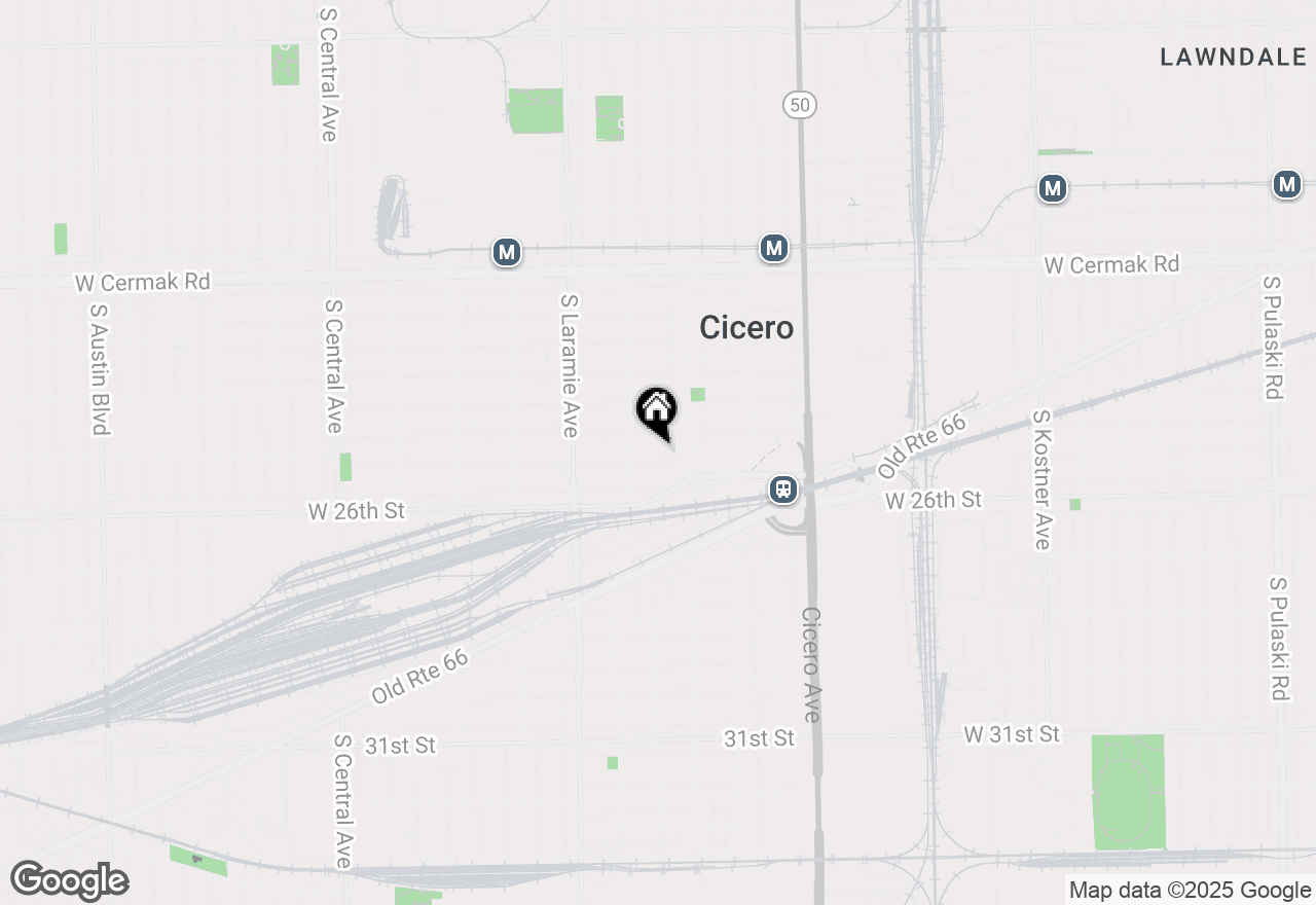 Map of 5025 W 25th Street, Cicero, IL 60804