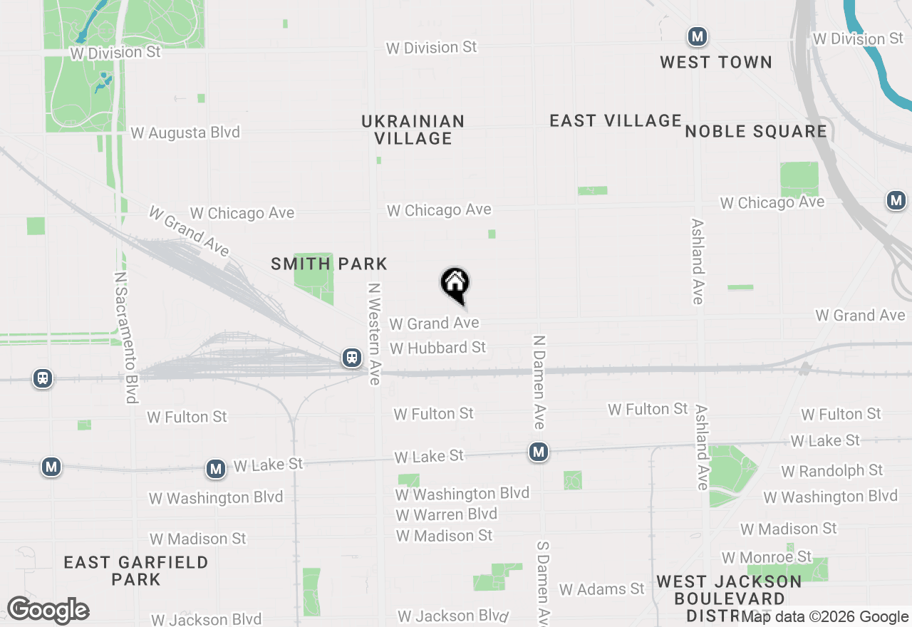 Map of 512 N Leavitt Street, Chicago, IL 60612
