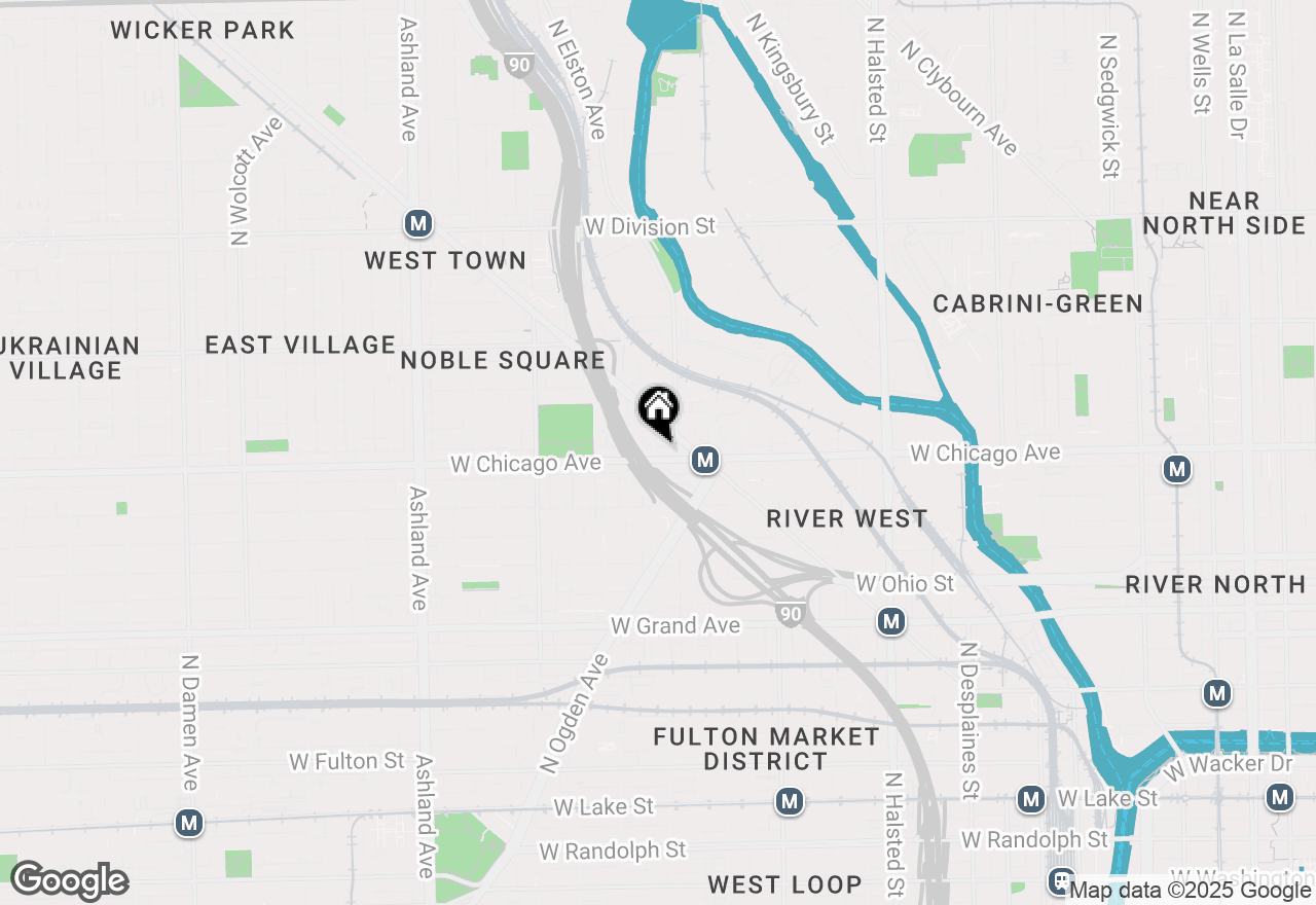 Map of 809 N Racine Avenue #204, Chicago, IL 60642