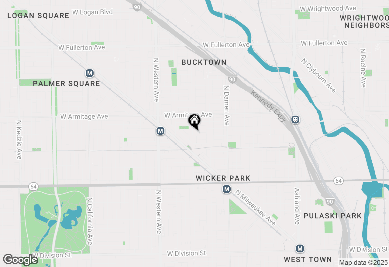 Map of 1867 N Leavitt Street, Chicago, IL 60647