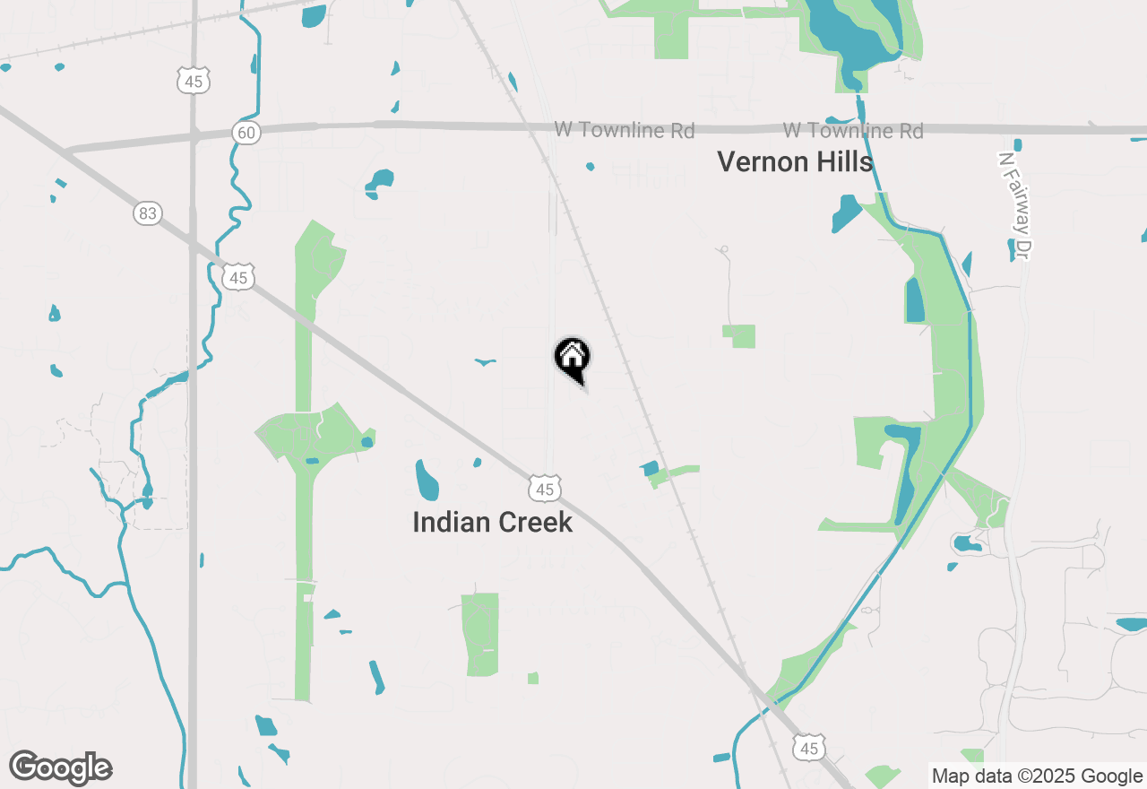 Map of (Address confidential), Vernon Hills, Illinois 60061
