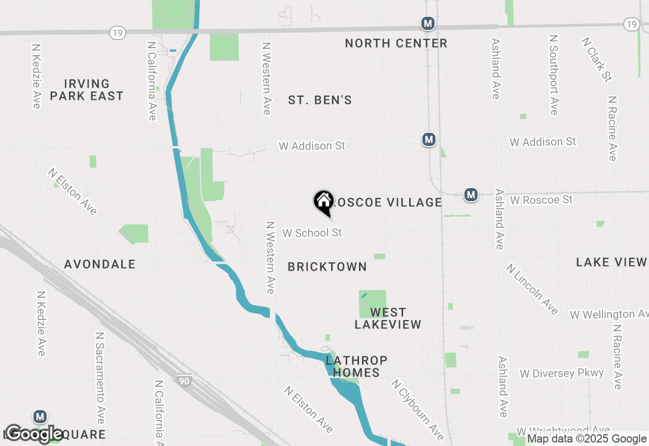 Map of 3316 N Leavitt Street #2, Chicago, IL 60618