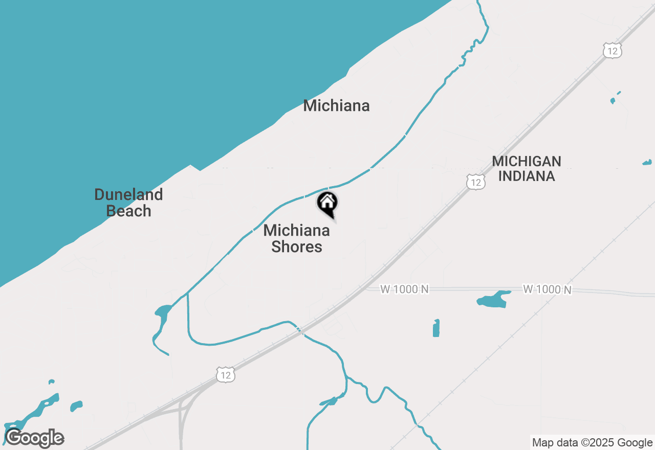 Map of 3856 Birchwood Trail, Michiana Shores, IN 46360